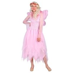 Alve Kjole Rosa Deluxe Kostyme