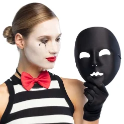 Ansiktsmaske Mimekunstner Svart