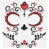 Ansiktstatovering Day of the Dead Glitter
