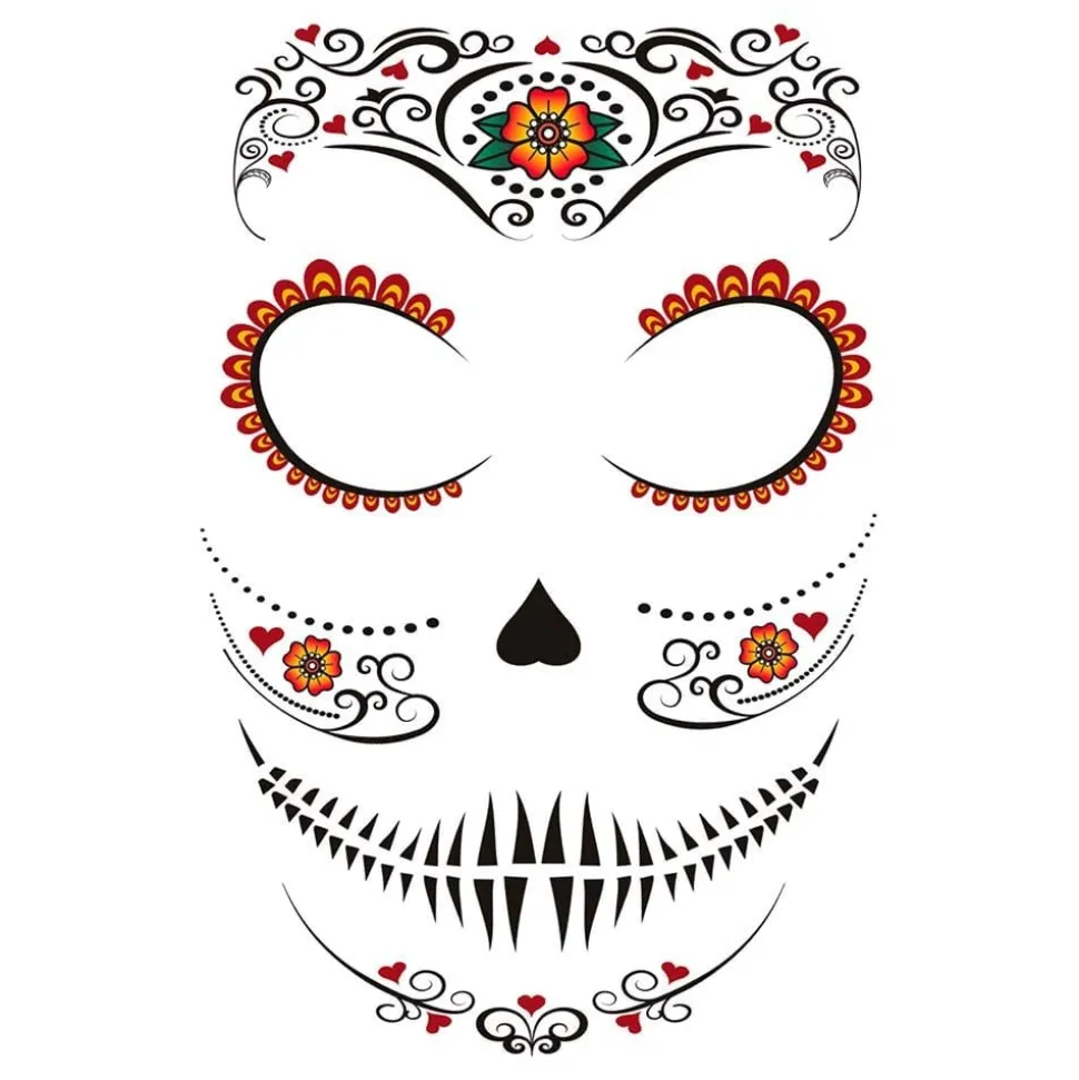 Ansiktstatoveringer Day of the Dead