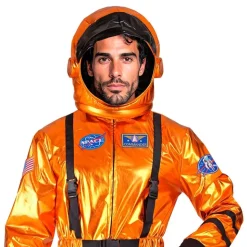 Astronaut Orange Metallic Herre Kostyme