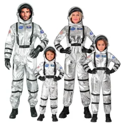 Astronaut Silver Metallic Barn Kostyme