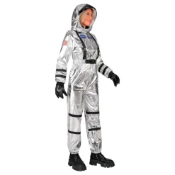 Astronaut Silver Metallic Dame Kostyme