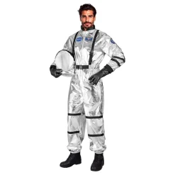 Astronaut Silver Metallic Herre Kostyme
