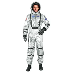 Astronaut Silver Metallic Herre Kostyme