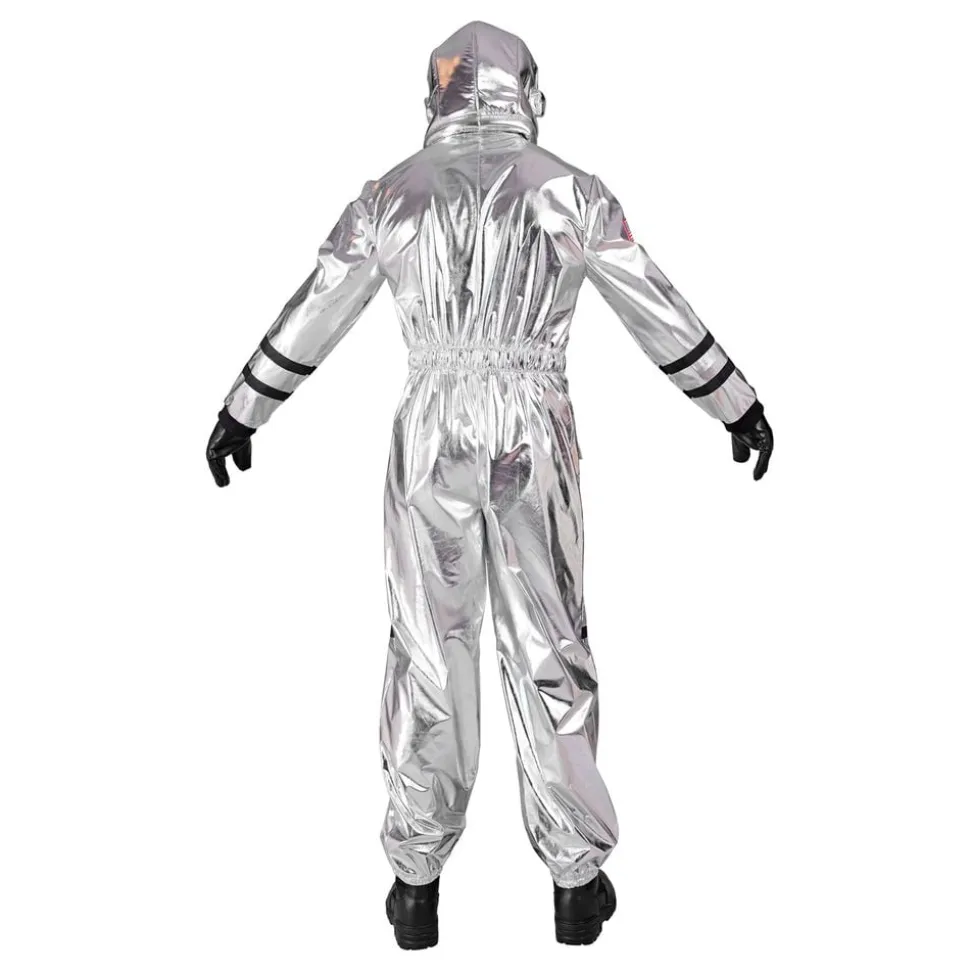 Astronaut Silver Metallic Herre Kostyme