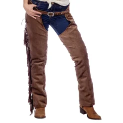 Autentiske Western Chaps Dame Brune