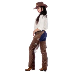 Autentiske Western Chaps Dame Brune