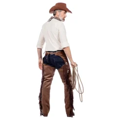 Autentiske Western Chaps Herre Brune