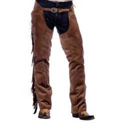 Autentiske Western Chaps Herre Brune
