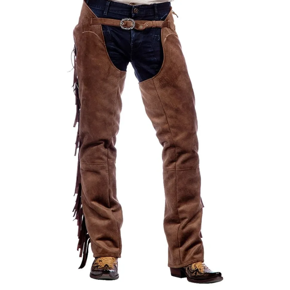 Autentiske Western Chaps Herre Brune