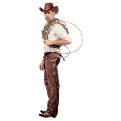 Autentiske Western Chaps Herre Brune