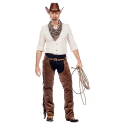 Autentiske Western Chaps Herre Brune