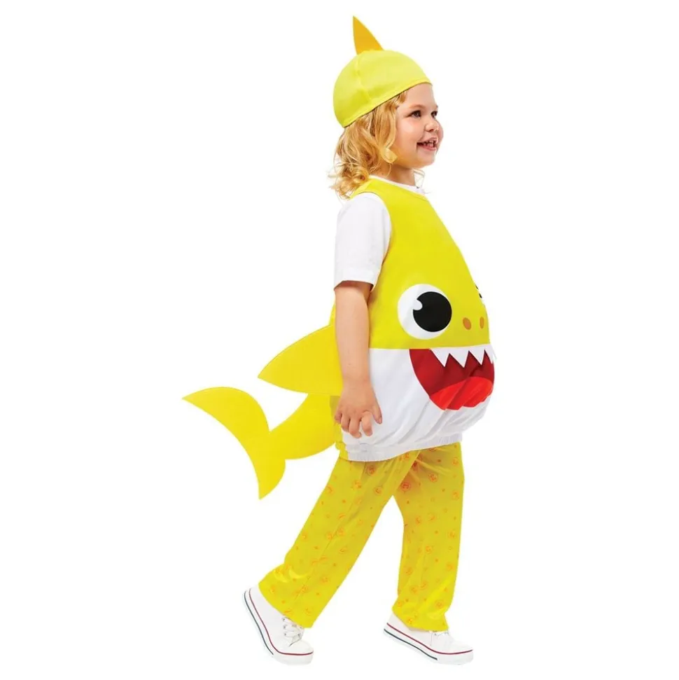Baby Shark Gul Barn Kostyme