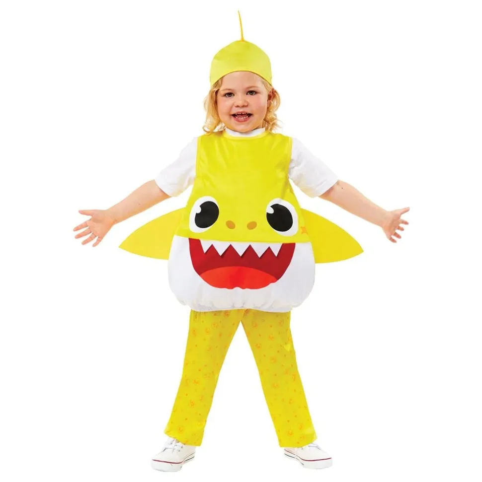 Baby Shark Gul Barn Kostyme