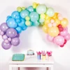 Ballongbue Regnbuefarget Pastell