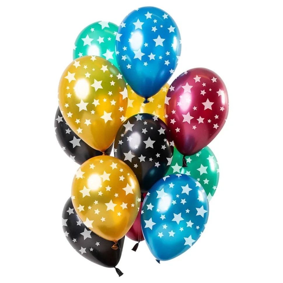 Ballonger Fargerike med Stjerner