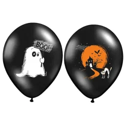 Ballonger Halloween Svart/Oransje Pastell