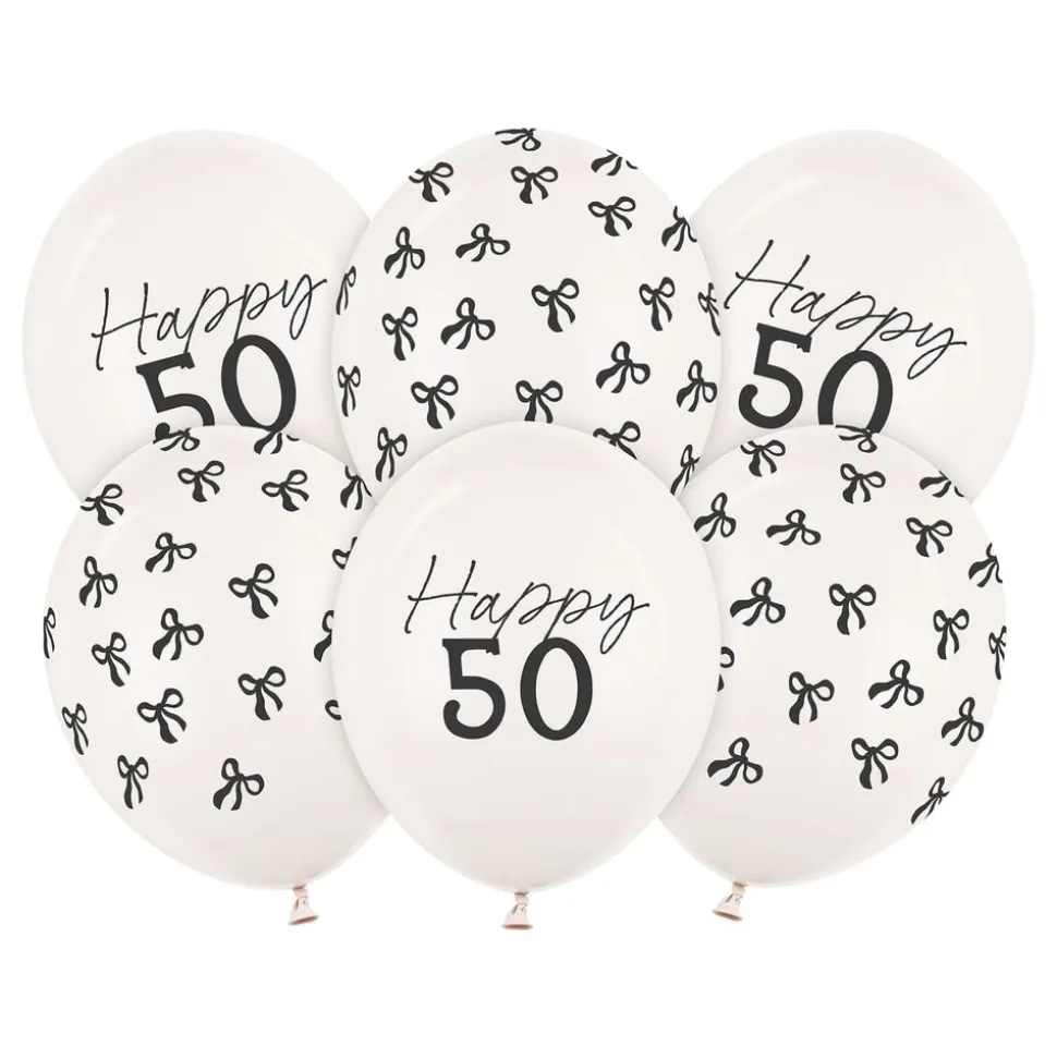 Ballonger Happy 50 med Rosetter
