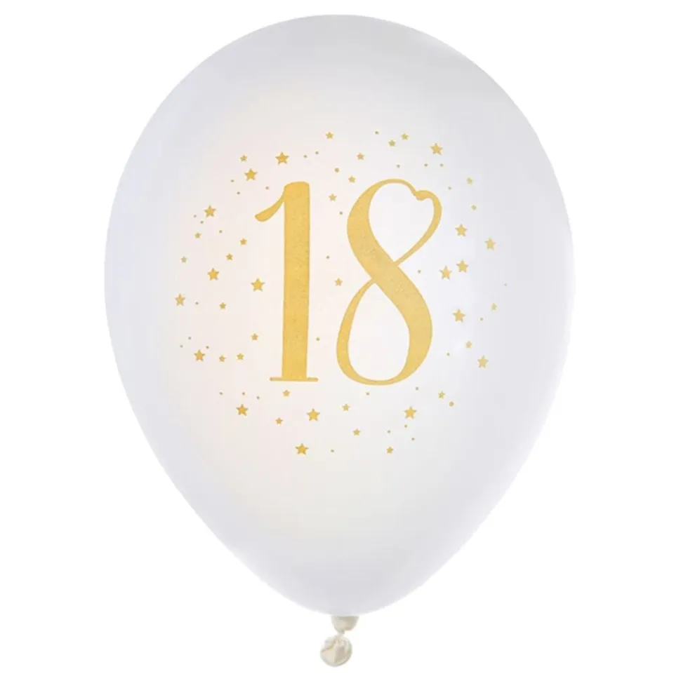 Ballonger 18 Hvit/Gull