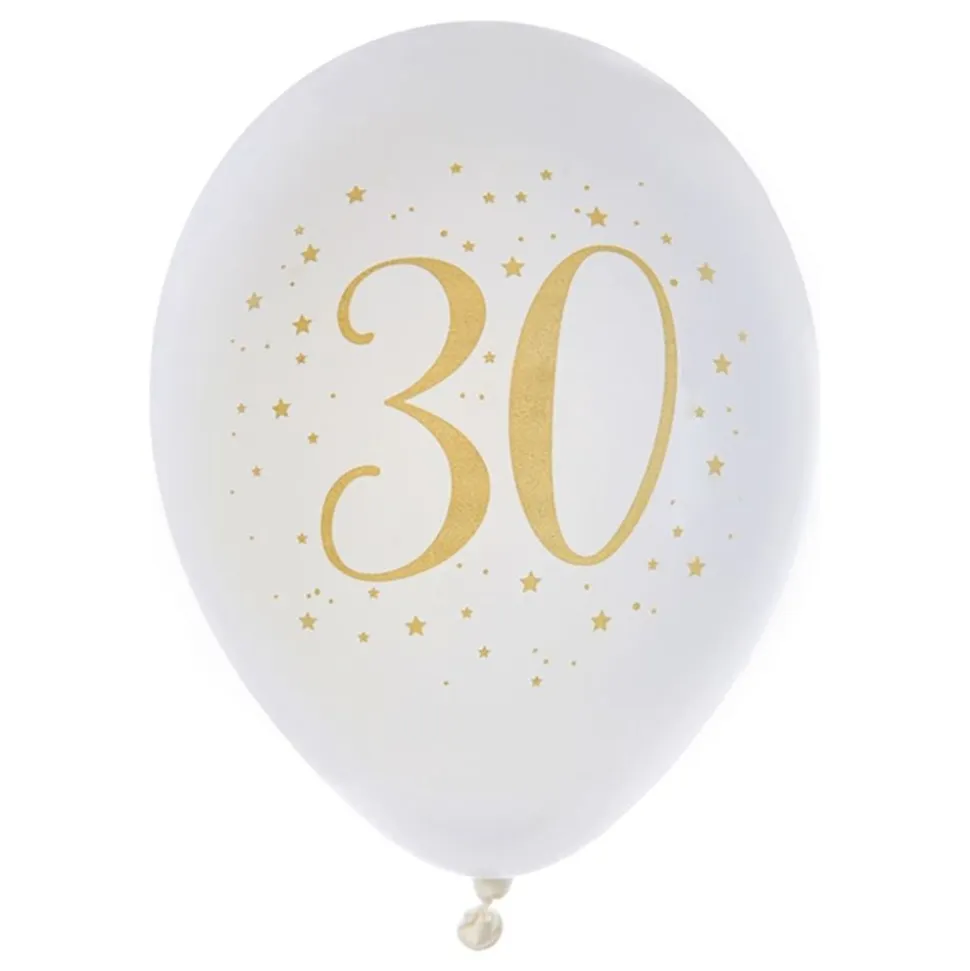 Ballonger 30 Hvit/Gull