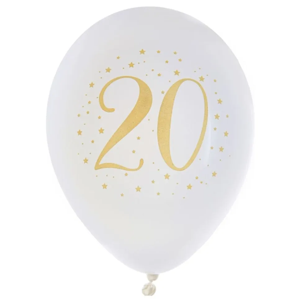 Ballonger 20 Hvit/Gull