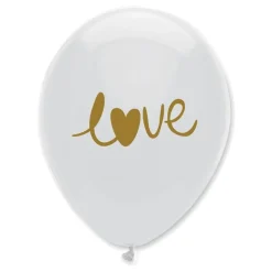 Ballonger LOVE Hvit/Gull