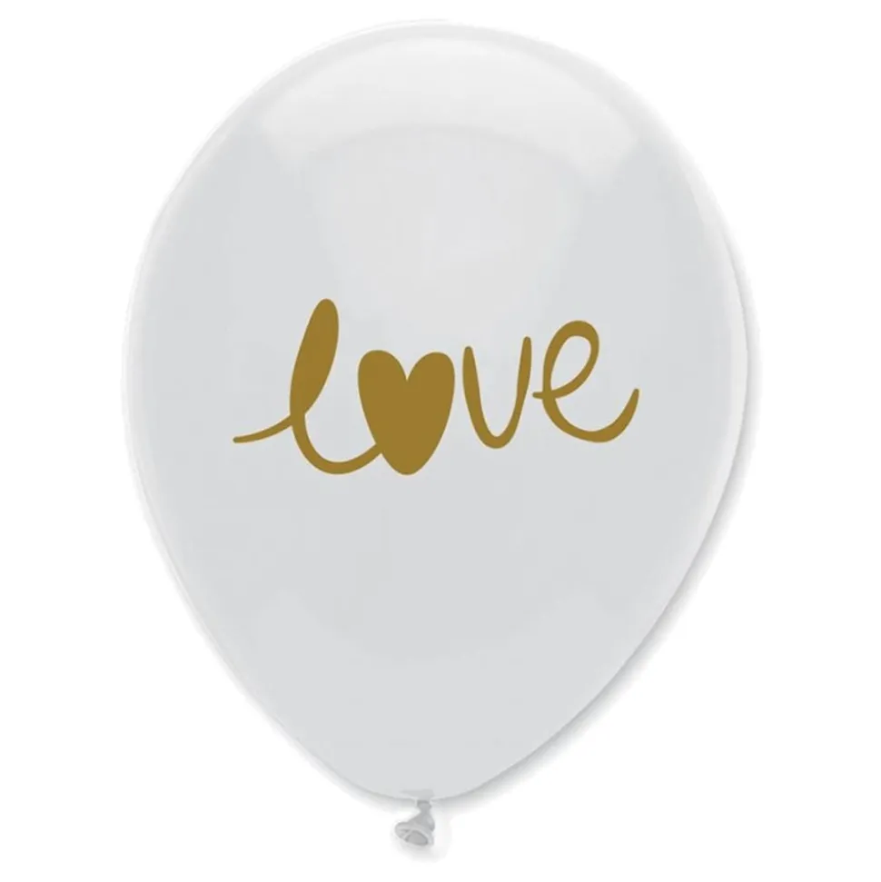 Ballonger LOVE Hvit/Gull