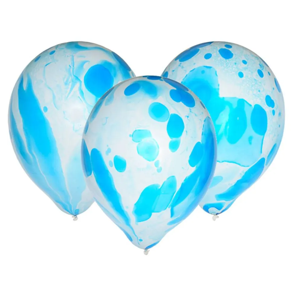 Ballonger Marble Blå