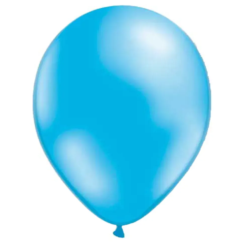 Ballonger Metallic Lyseblå