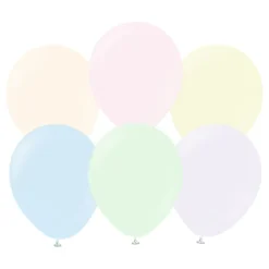 Ballonger Professional Flerfargede Macaron Pale