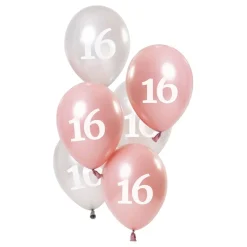 Ballonger Rosa/Sølv 16 År