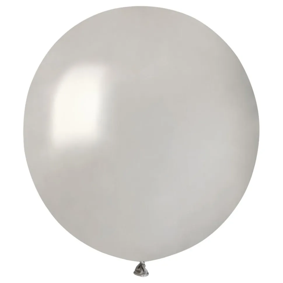 Ballonger Sølv Runde Store
