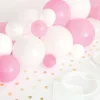 Ballonggirlander Bord Rosa/Hvit