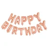 Ballonggirlander Happy Birthday Roségull