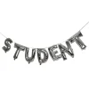 Ballonggirlander Student Sølv Metallic