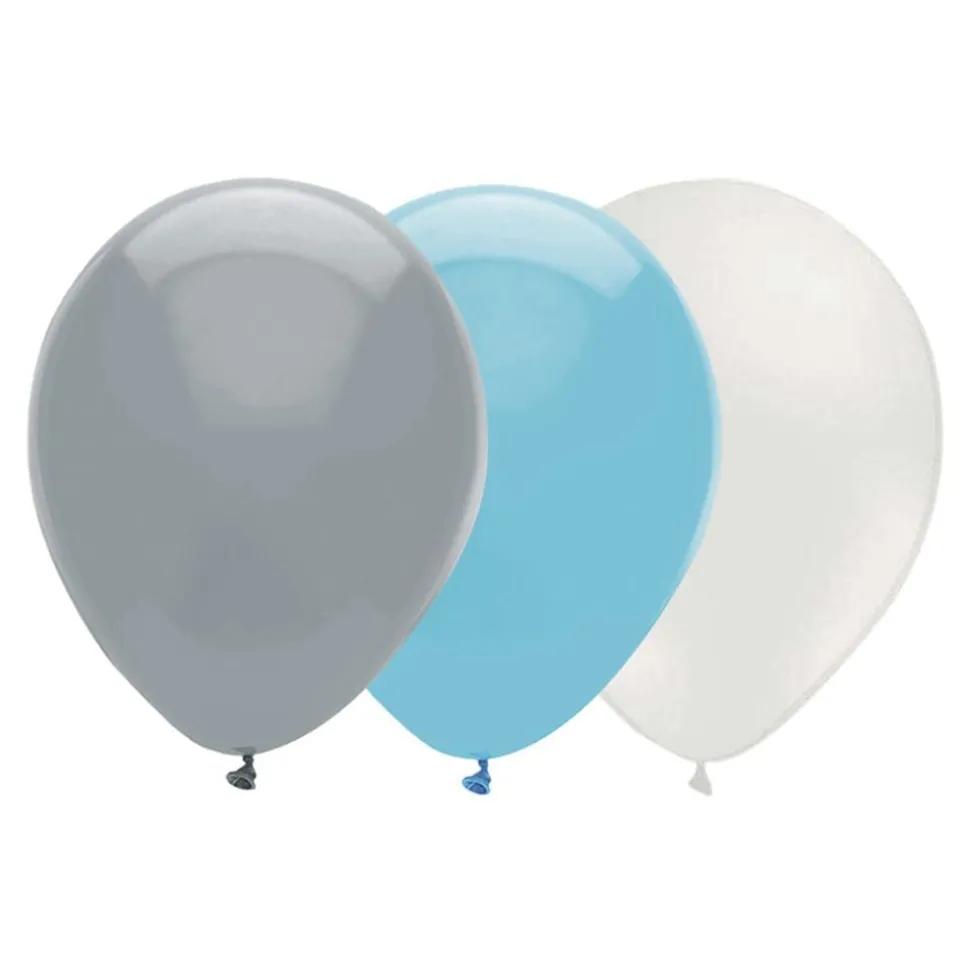 Ballongkombo Grå/Lyseblå/Hvit