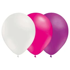 Ballongkombo Hvit-Magenta-Lyselilla