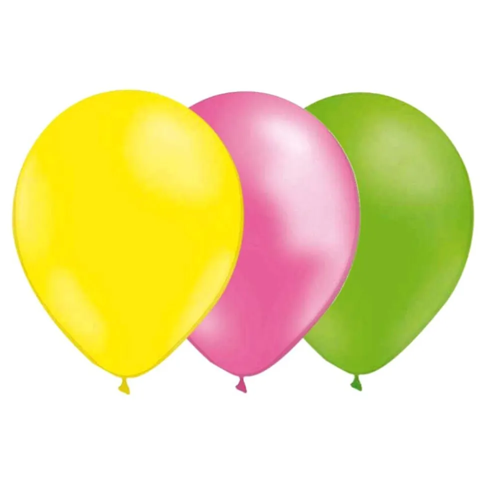 Ballongkombo Lysegul-Limegrønn-Metallic Lyserosa