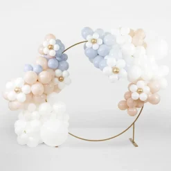 Ballongsett Hvite Blomster