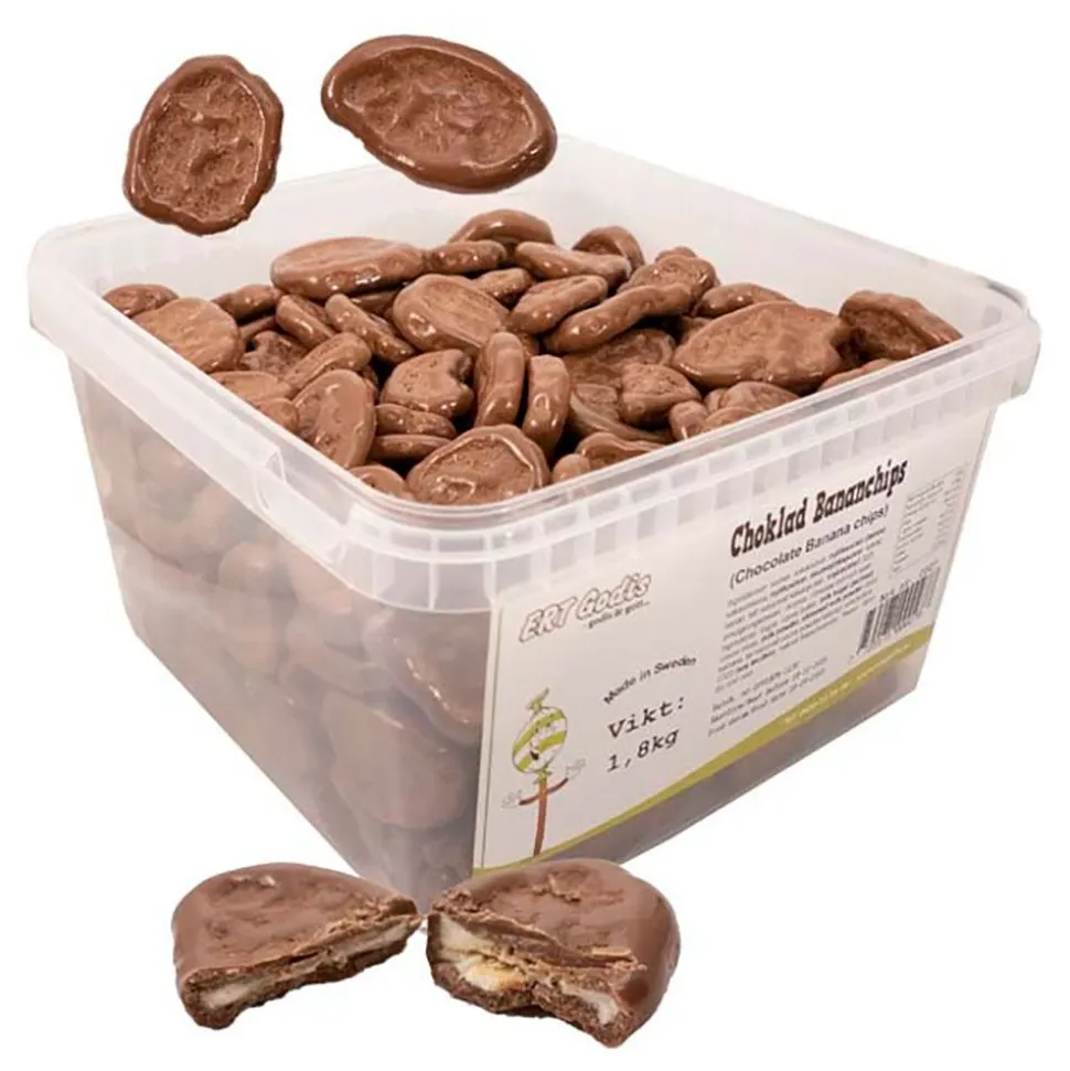Bananchips Sjokolade Stor pakke