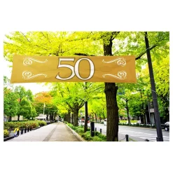 Banner 50-års Jubileum