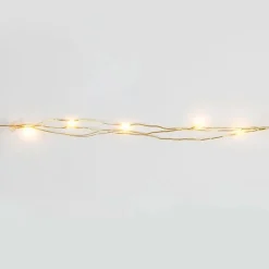 Batteridrevet LED Lysslynge Gull