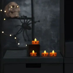 Batteridrevne telys Halloween LED