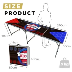 Beer Pong Bord Flip Cup