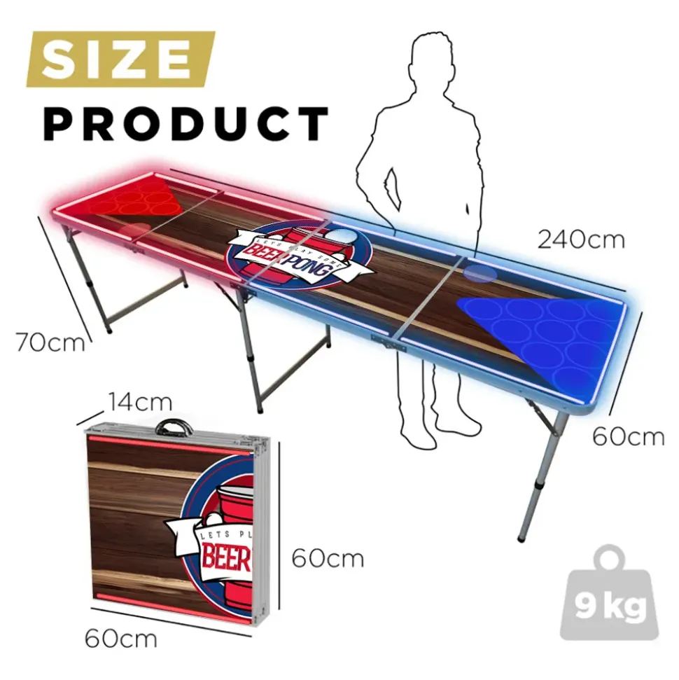 Beer Pong Bord LED