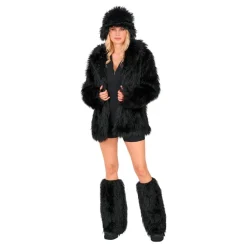 Beinvarmere Fluffy Svart