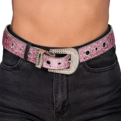 Belte med Glitter Rosa