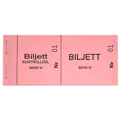 Billettblokk 1-100