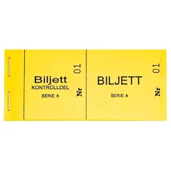 Billettblokk 1-100